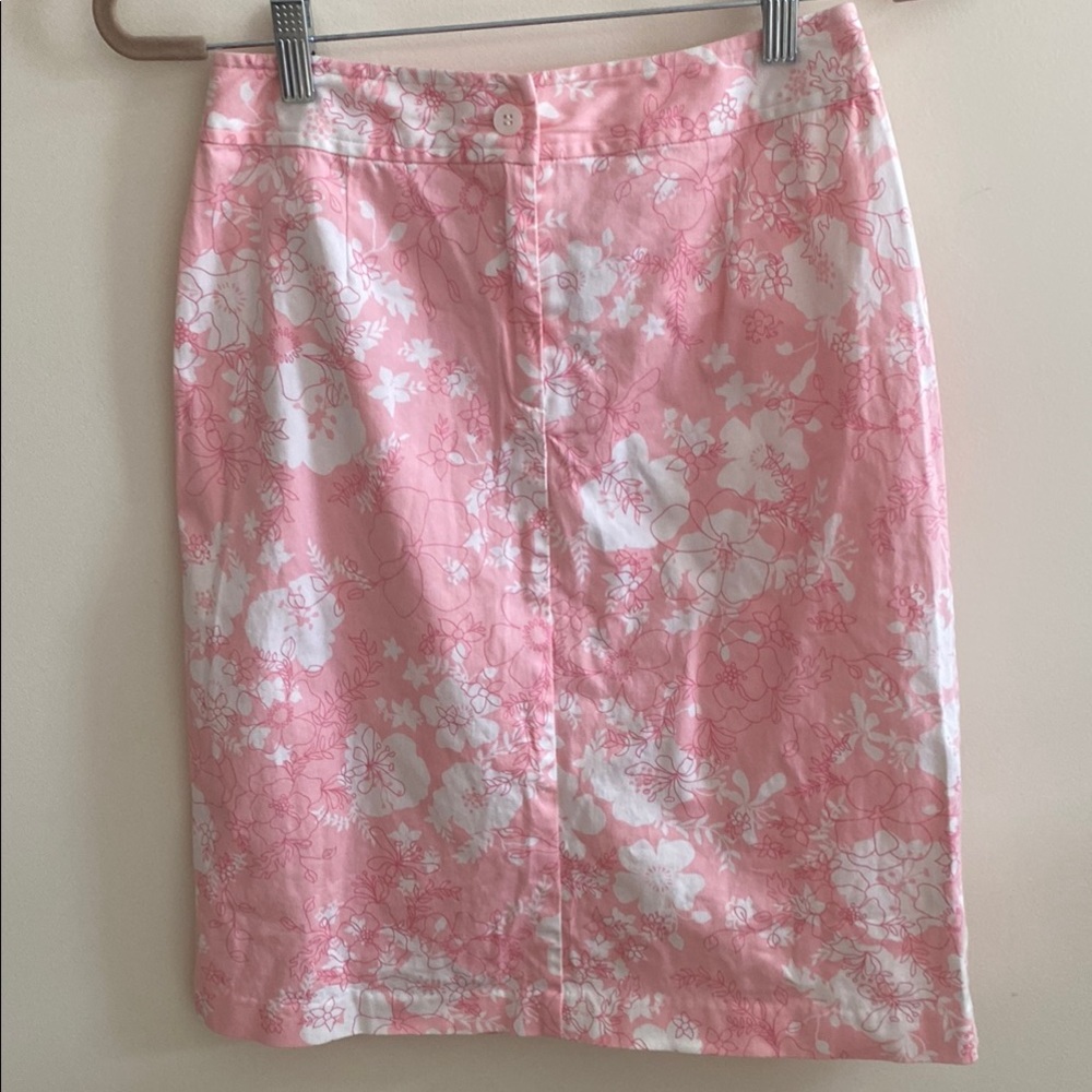 Pendleton Pink Floral Pencil Skirt Size 4